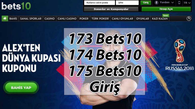 173 Bets10, 174 Bets10, 175 Bets10 Giriş